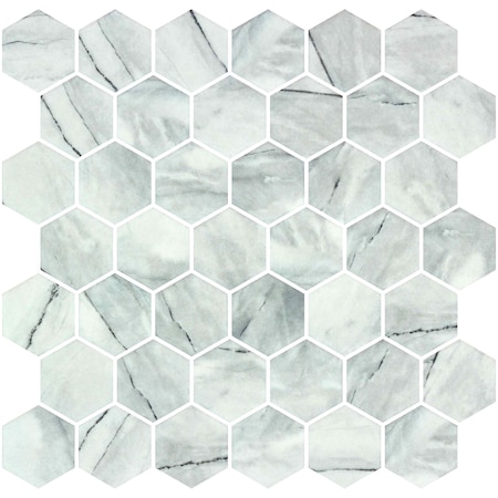 ANDOVA TILES Sculpt 2 X 2 Glass Honeycomb Mosaic Wall & Floor Tile